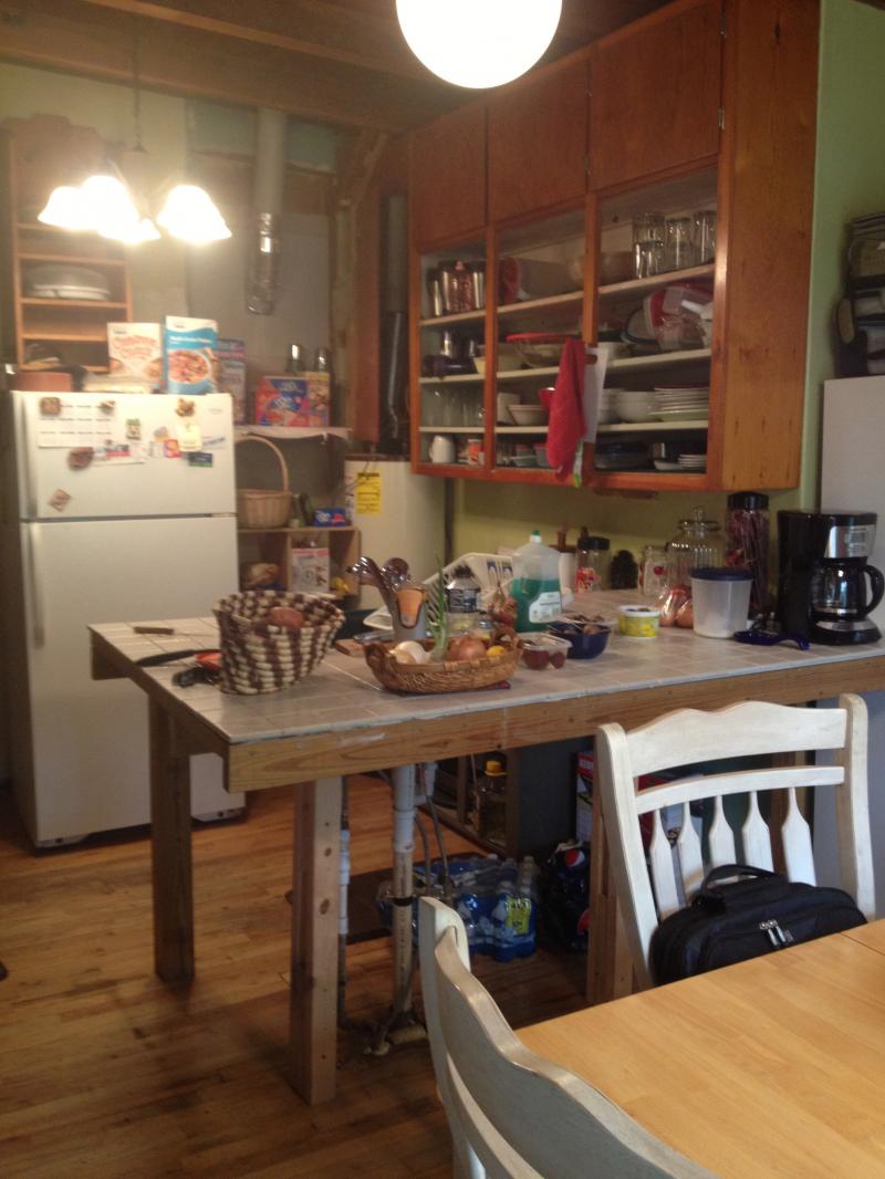 The actual kitchen; click to zoom.